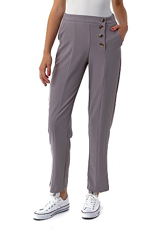 Side Button Ankle Pants